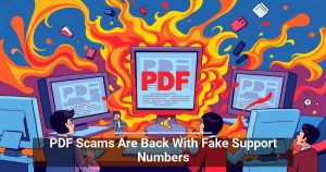 DWPIA: PDF Scams Are Back With Fake Support Numbers